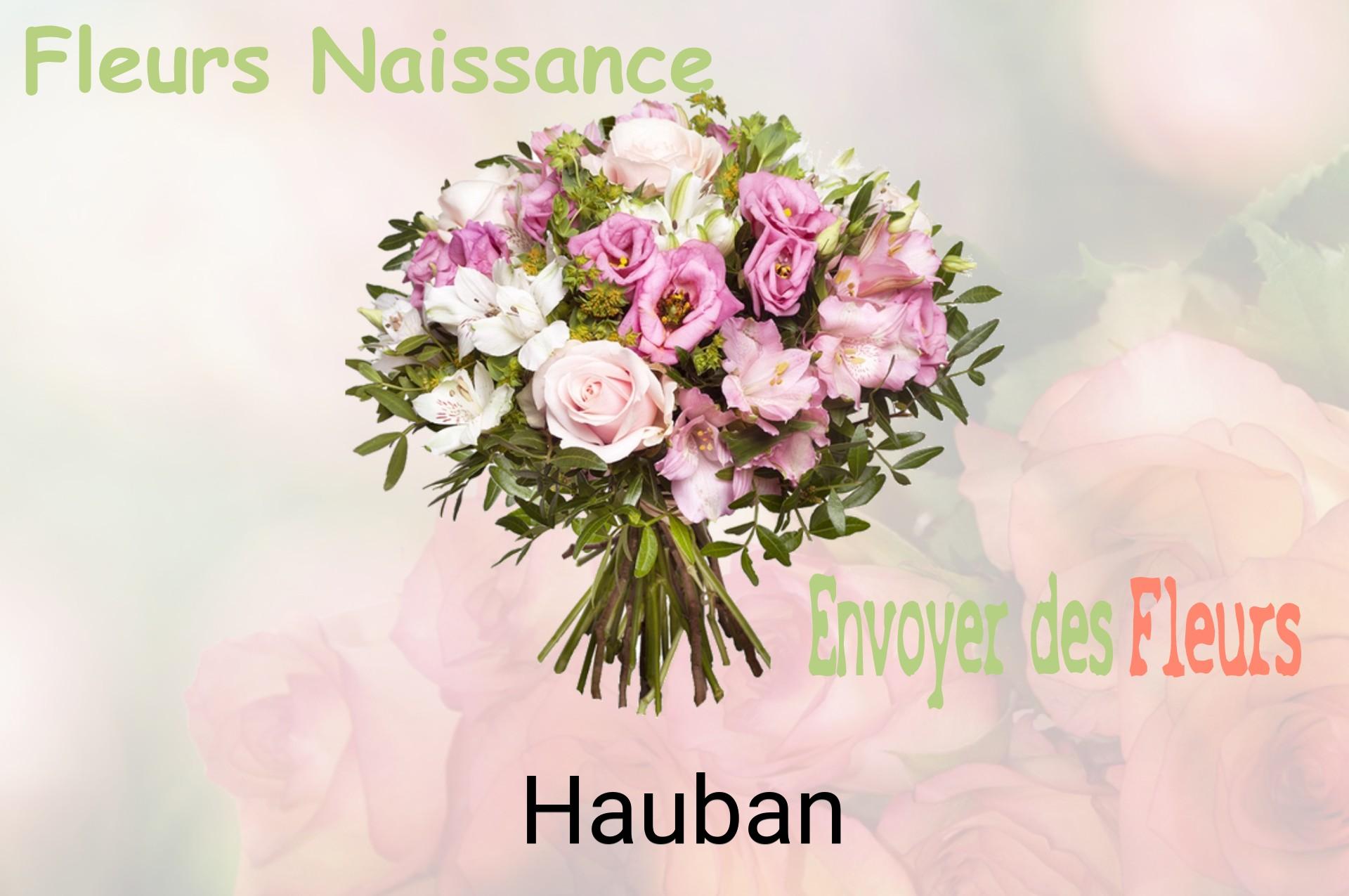 Bouquet de fleurs de naissance livré à Hauban